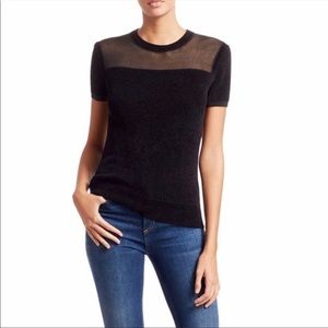 Rag & Bone Verity Illusion short-sleeve tee Top Size: M black
